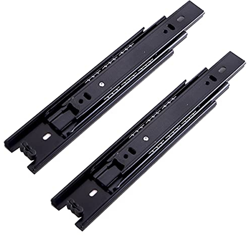 Guide per Cassetti,Tianher Guide Scorrevoli per Cassetti 200 mm 3 Pieghe Montaggio Laterale Resistente Capacità di Carico 45 kg Guide in Acciaio per Cuscinetti a Sfera Scorrevoli 8 Pollici (2 Pcs)