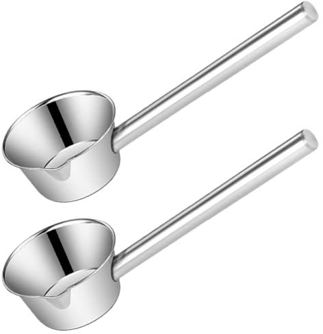 Kichvoe 2pièces Louche Acier Inoxydable à Manche Pour Cuisine Et Jardin Idéale Pour Soupe Et Arrosage Avec Conception Ergonomique Et Résistante