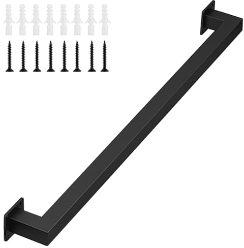 Gorssen 30cm Pasamanos de Escalera de Hierro Forjado para Interiores y Exteriores, Poste de Apoyo para barandillas de escaleras para niños Mayores, reposabrazos Antideslizante