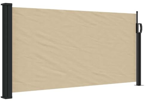vidaXL Toldo lateral retráctil beige 100x500 cm