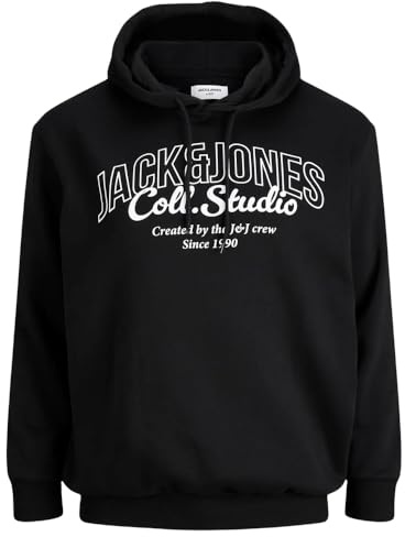 JACK & JONES Huvtröja för män, huvtröja, sweatshirt Tolk44, #114, 3XL