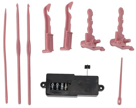 Strickmaschinen-Adapter für Sentro, Strickmaschinen-Spanner-Zubehör, Strickmaschinen-Adapter-Set, Strickmaschinen-Nadeln, Ersatz-Strickmaschinen-Häkel-Adapter (9cs-Set)