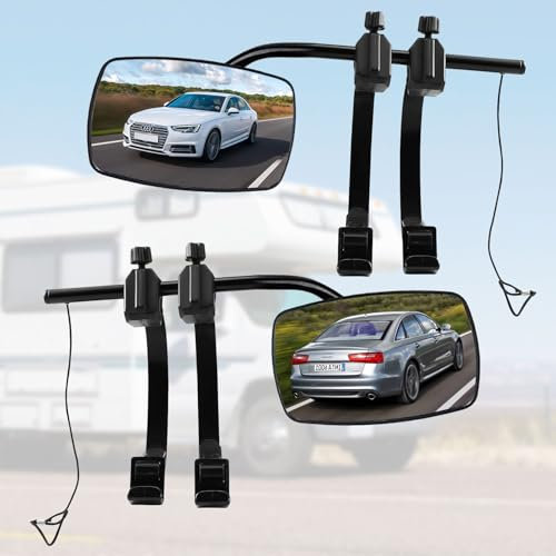 Lot de 2 rétroviseurs pour caravane
