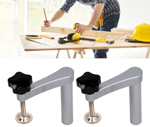 Morsetto per Cani Banco, Morsetto Rapido Banco Regolabile 20 Mm, Pressa Tavolo per Lavorazione del Legno in Lega di Alluminio, per Lavorazione del Legno, Serraggio