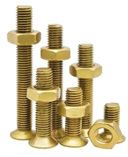 Générique M2 M2.5 M3 M4 M5 M6 Laiton Cuivre 2 en 1 Tête Plate Boulon Écrou Ensemble Combinaison Vis À Tête Fraisée Cruciforme Écrous Hexagonaux(M6x20mm-5Sets)