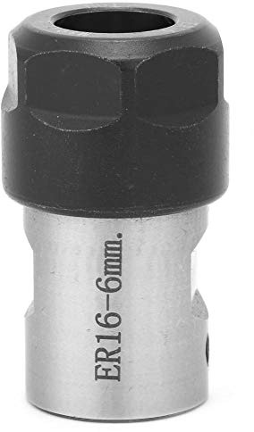 ER16 Collet Block, 6mm CNC Router Tool Holder for Milling and Drilling Machines, High Precision Spring Collet Spindle Shaft Clamp