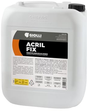 GIOLLI Acrilfix - fixateur Mural Acrylique Externe/interne 1L. Dilution: A 500% (5 Litres)