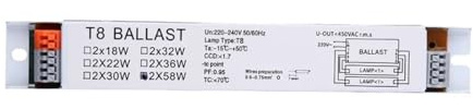 reattore elettronico Alimentatore elettronico for lampada fluorescente ad alto fattore di zavorra 2x18/30/58W(58W)
