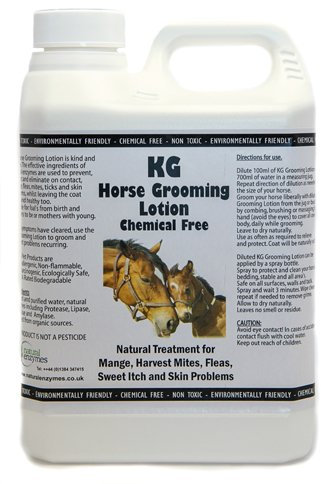 KG Horse Grooming & disinfectant Lotion 2000 ml to disinfect and cleanse while assisting in clearing away grime, dirt, ticks, harvest mites, sweet itch and ease allergies causing skin problems from insect bites. Pesticide & chemical free