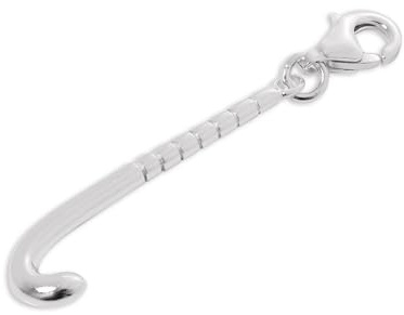 TheCharmWorks 925 Sterlingsilber Hockey Schläger Anhänger zum Anklipsen