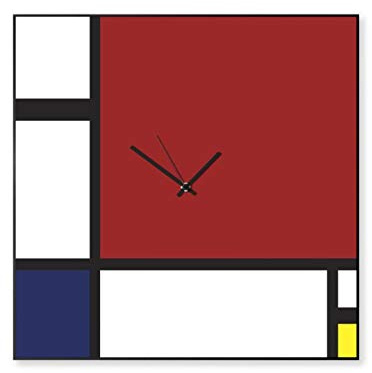 DesignObject - Orologio da parete collezione arte Mondrian 50x50 made in Italy - DEO_IT900