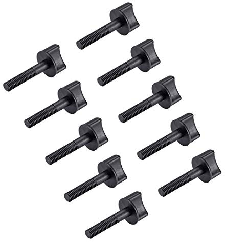 sourcing map 5 Stk. M6 x 30mm Daumenschraube 75mm Stab Kunststoffschrauben Metrisches Teil Gewinde M6x20mm 30mm 10Pcs