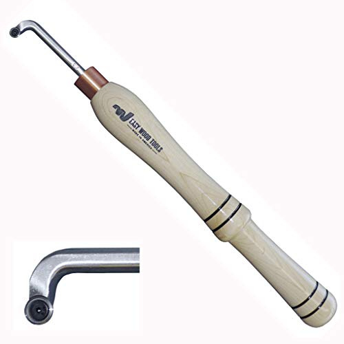 Easy Wood Tools 6503#3 Mini creuse 90 degrés Longueur totale 14 1/4 Equipé de coupe-râteau négatif Ci5-NR 3/8