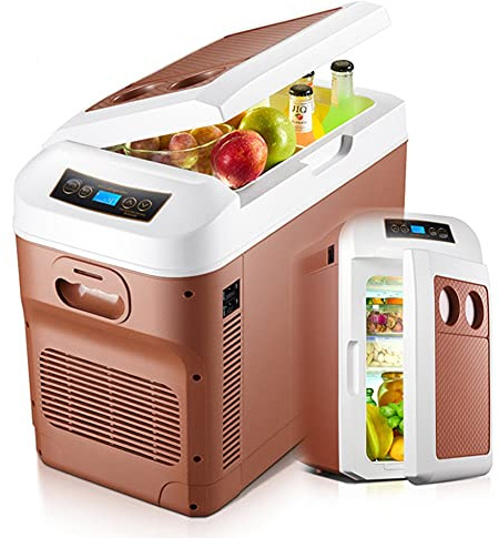 Camión de refrigeración eléctrica Refrigerador de coche 28L Mini refrigerador 12V / 24V / 240V Home Camiones y autobuses grandes disponibles para refrigeración con congelador