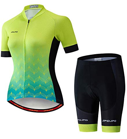PSPORT Radtrikot Sets Damen Sommer Kurzarm Radtrikots MTB Radtrikot Top Reitsport Fahrradbekleidung