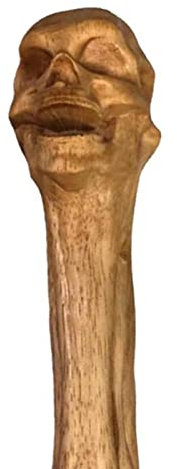 Keptfeet Manico Ascia con Teschio Intagliato - Sostituzione del Manico 'Ascia in Vero Legno da 18 Pollici - Sostituzione ergonomica delle Maniglie 'Ascia in Legno Massiccio per Campeggio
