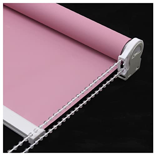 STRMAX Verdunkelungsrollo Rollos,Thermisches Verdunkelungsrollo for Fenster, Erhältlich In 58 Breiten, 200 cm Hoch (Color : Pink, Size : 0.93x2m)