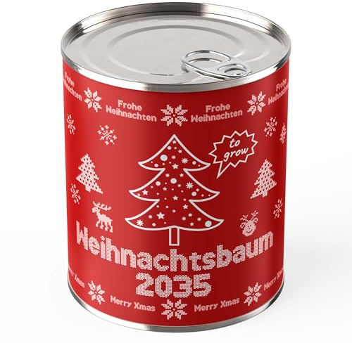 Weihnachtsbaum aus der Dose, Dein kleiner Weihnachtsbaum zum Mitnehmen, Dosen Tannenbaum zum Schrottwichteln oder als Adventskalender Füllung