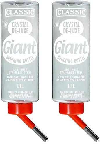 Kerbl 84075 Classic Trinkflasche 1100 ml (Packung mit 2)
