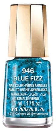 Mavala Fizzy Holiday 2023 Breathable Mini Nail Polish - Blue Fizz 5ml (946)