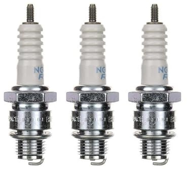 3x Zündkerze BR8HS – 3er Set passend für BWS, Aerox, Neos, Jog R, Slider, MBK Booster, Nitro, Mach G, Ovetto 50 ccm 2-Takt