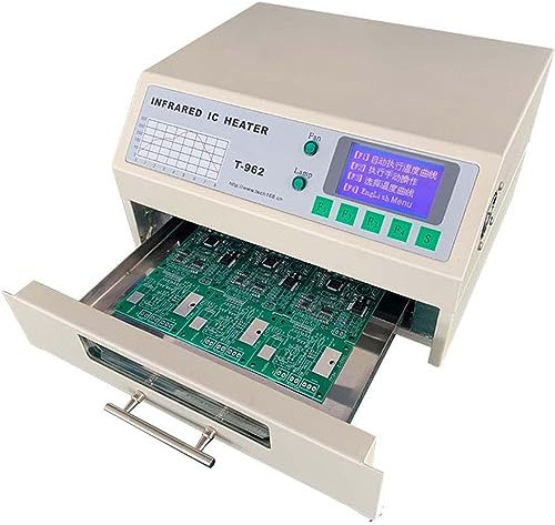 Forno a riflusso, saldatrice Automatica a riflusso 800 W/1500 W/2300 W/2500 W, Stazione di Saldatura Professionale con riscaldatore a infrarossi, Macchina a riflusso Automatica,962