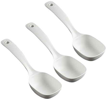KICHOUSE 3pièces Louche De Soupe Robuste Avec Manche Long Ergonomique Cuillères De Service Résistantes Chaleur Pour Restaurant Et Cuisine Polyvalente