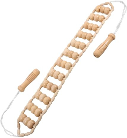 Madera Masajeador Manual Rodillo para Espalda y Cuello | Herramienta de Masaje de Madera, Maderoterapia Corporal, Palitos de Masaje, Herramienta de Masaje de Mano