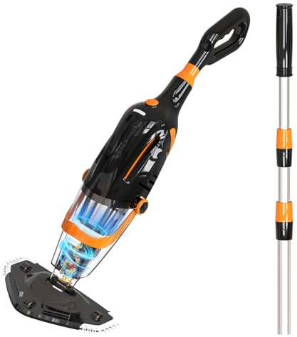 PoolyPoly Aspirateur de Piscine à Batterie, Aspirateur à Main sans Fil