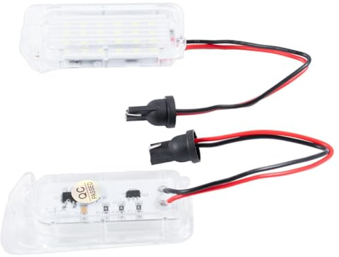 Merautop SJ - 2 lámparas LED de repuesto para matrícula F0.r-d Fiesta Galaxy MKIII C-MAX Focus Jaguar XF Ranger S-MAX Kuga, accesorios de coche, pieza # 6M2A13550AA 6M2A13550AB 5105886 1504964