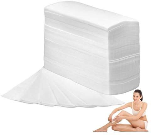 200 Pezzi Strisce in Tessuto Non Tessuto per Ceretta Calda e Pasta di Zucchero, Strisce in Pile per Ogni Tipo di Cera Su Gambe, Petto, Schiena,Viso