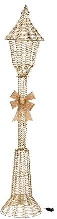 Smart Garden GoldTwist Lamp Post 90 cm – Warm White LED Christmas Outdoor Light – Illuminated Garden Decoration with Auto Timer – Indoor or Outdoor Festive Ornament