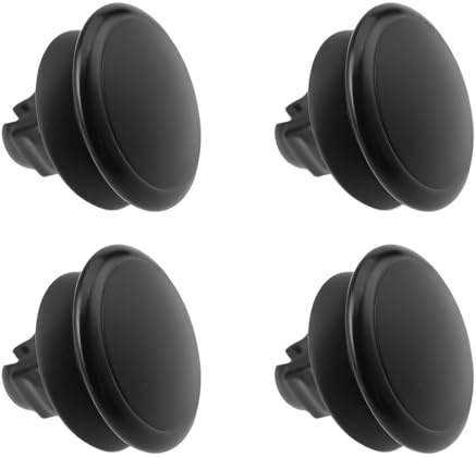 VGOL 4Pcs Analog Thumb Button Joystick Cap Black Stick Cover Compatible with Sony PS Vita 1000 2000