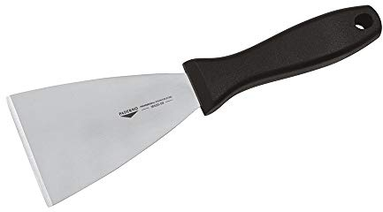Paderno 18520-08 Spatola Triangolare professionale – Raschietto tagliapasta con manico, lama in acciaio inox, manico in polipropilene, 12 cm x 8 cm