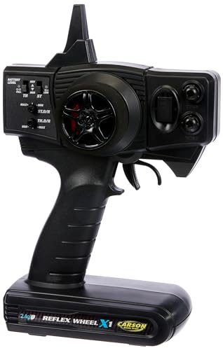 Carson 500500048 FS Reflex X1 2-Kanal 2.4G Fahrzeug, Tamiya KIT kompatibel, Modellbau, Zubehör, Empfänger, RC Funke, 2 4 GHz Fernsteuerung