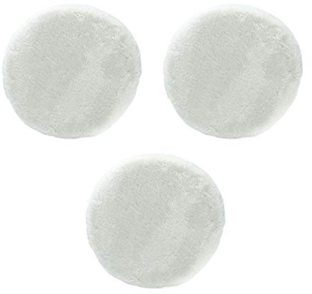 Unviersal polishing caps set with elastic band (3 x synthetic fur hoods) for car polishing machines with 25 cm, 250 mm polishing plate diameter
