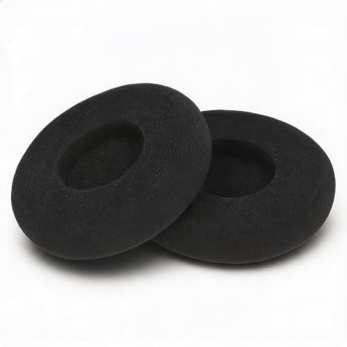 Cuscinetti Auricolari in Schiuma di Ricambio, Cuscino per Cuffie per GRADO SR60 SR80 SR125 SR225 M1 M2, Morbido Padiglione per Cuffia per Comfort Uditivo, Nero