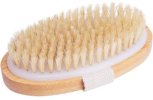 Voarge Körperbürste Naturborsten Duschbürste Peeling Stimuliert die Durchblutung Entfernt abgestorbene Haut Schmutzentfernung Glatte Haut