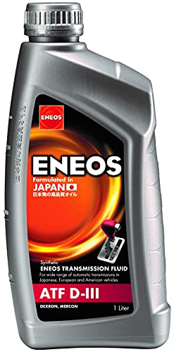 Eneos ATF D-III Liquide de Boite de Vitesse Automatique 1 Litre - Huile Synthese pour Engrenages - Convient aux Systèmes de Direction Assistée et à Certains Systèmes Hydraulique