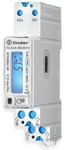 Finder 7M.24.8.230.0310 Compteur de courant alternatif numérique 40 A Conforme MID Oui 1 pièce