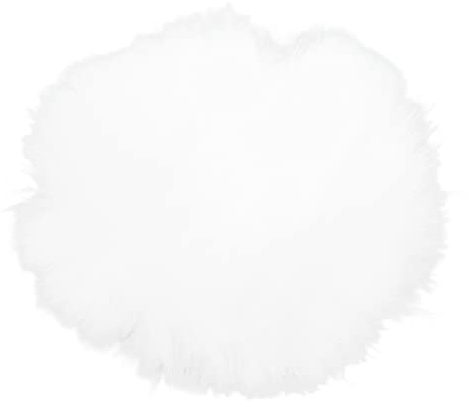 Onewer Ansteckmikrofon-Windschutz, Kunstpelz-Lavalier-Mikrofon-Windschutz, Clip-on-Pelz-Mikrofon-Muff (Weiß)