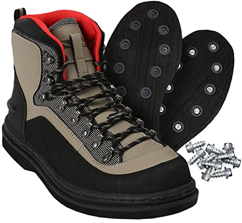 Paramount Outdoors Slate Felt Wading Boot Felt Bottom Wading Shoe With Metal Wading Studs