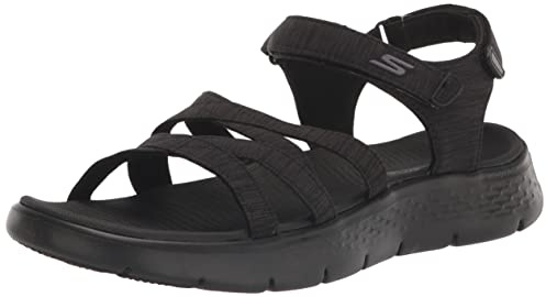 Skechers Women's GO Walk Flex Sandal, Black Textile, 5 UK