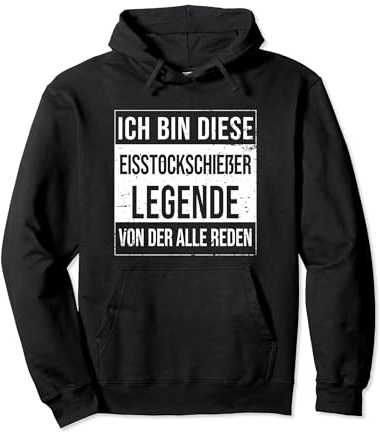 Eisstock-Curling Geburtstag geboren Legende Eisstockschießen Pullover Hoodie