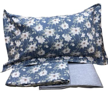 Jolie Firenze BIBIHOME Completo Letto Matrimoniale Flanella 100% Cotone – Set 4 Pezzi Disegno Allegra – Lenzuola Invernali Calde e Morbide con Lenzuolo Sopra, Sotto e 2 Federe VAR. 44
