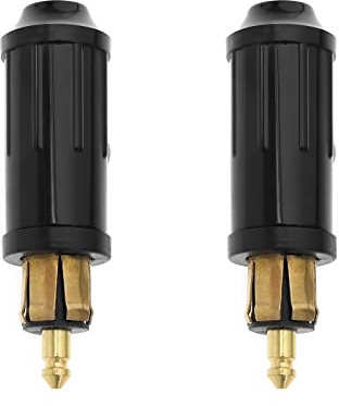 ECSiNG 2 adattatori DIN per accendisigari compatibile con BMW Motorcycles Automobiles 12 V DIN maschio accendisigari connettore