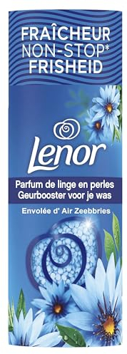 Lenor Parfum de Linge en Perles pour Lessive, 16 Lavages, Envolée d’Air, Fraîcheur Non-stop jusqu'à 12 Semaines de Stockage