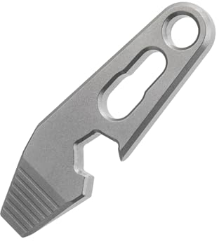 EDC Pry Bar,Titanium Pry Bar EDC Tool,EDC Crowbar,Mini Crowbar,Pocket Pry Bar Titanium EDC Multi Tool Wrench Keychain Bottle Box Opener for Outdoor Camping Tool