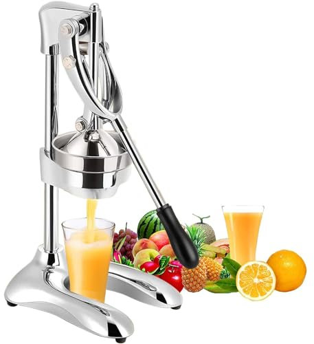 Spremiagrumi Manuale, Spremiagrumi, Spremiagrumi a Mano, Spremiagrumi Professionale E Frantoio, Estrattore Di Agrumi In Acciaio Inox, Manico Antiscivolo, Per Uso Commerciale Ristorante Domestico