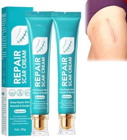 MOFFNNOL Narbencreme für Männer und Frauen, Reparaturcreme zur Entfernung von Narben, Hautheilsalbe, glättendes, straffendes Gel für Gesicht und Körper, schnelle Ergebnisse